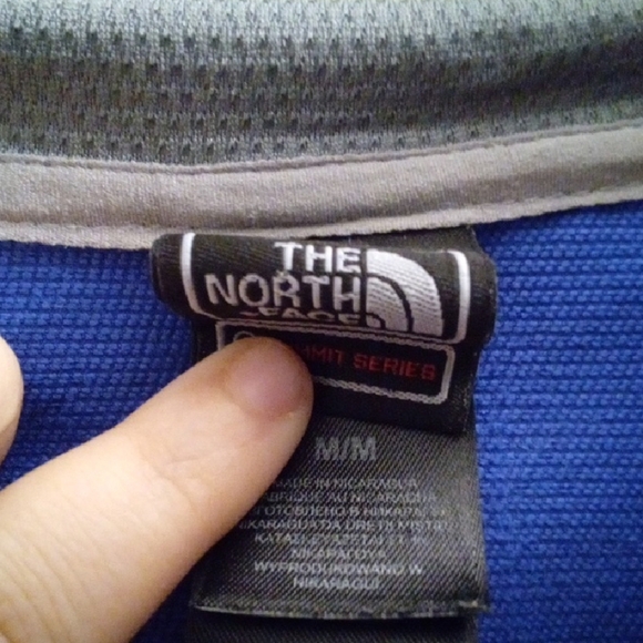 Mens M The North Face Blue Lightweight Jacket Zip Up Pocketed Hooded - Picture 2 of 5